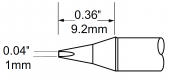 Картридж-наконечник METCAL для MFR, клиновидный 1.0 х 9.2мм SCP-CH10